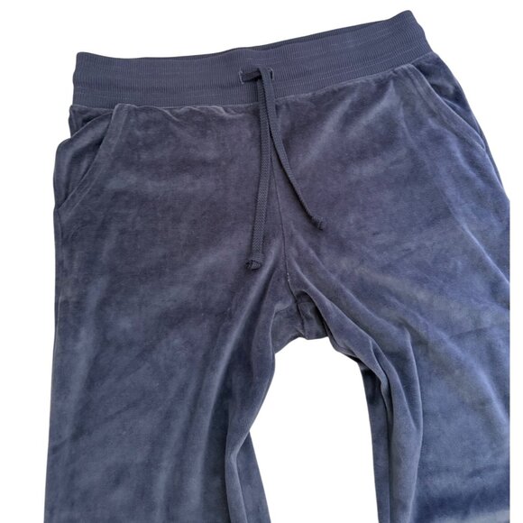 Aerie Womens Navy Velour Flared Lounge Pants Large Sweatpants - Picture 9 of 16